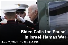 Protester at Biden Speech Calls for Ceasefire in Gaza. Biden Calls for &#39;Pause&#39;