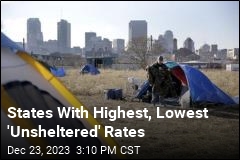 States With Highest &#39;Unsheltered&#39; Rates