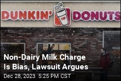 Dunkin&#39; Sued Over Non-Dairy Milk Charge