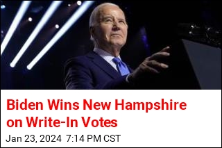 Biden Wins New Hampshire on Write-In Votes