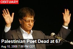 Palestinian Poet Dead at 67