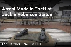 Arrest Made in Theft of Jackie Robinson Statue
