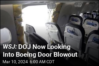 WSJ: DOJ Opened Criminal Probe Into Boeing Door Blowout