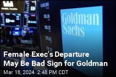 Female Exec&#39;s Departure May Be Bad Sign for Goldman