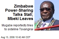 Zimbabwe Power-Sharing Talks Stall; Mbeki Leaves