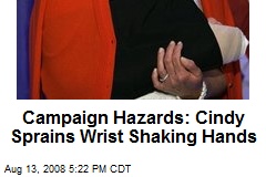 Campaign Hazards: Cindy Sprains Wrist Shaking Hands