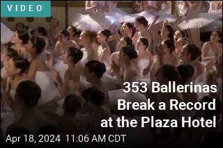 353 Ballerinas Dance on Tiptoes in NYC Hotel
