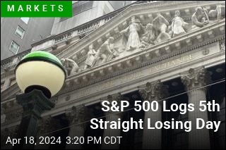 S&amp;P 500 Logs 5th Straight Losing Day