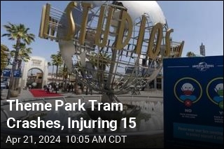 Tram Crash Injures 15 a Universal Studios