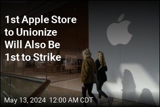 1st Apple Store to Unionize Will Also Be 1st to Strike