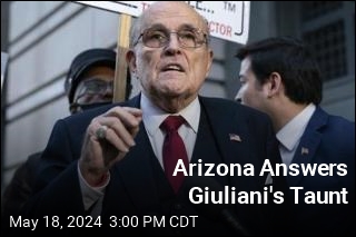 Giuliani Is Served at Birthday Party