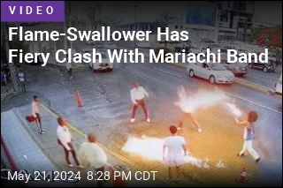 Flame-Swallower Battles Mariachi Band