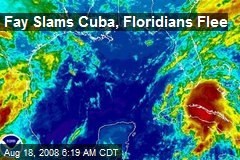 Fay Slams Cuba, Floridians Flee