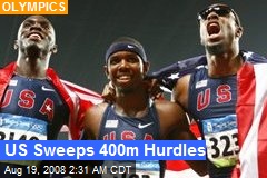 US Sweeps 400m Hurdles