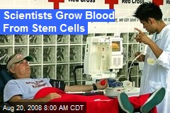 Scientists Grow Blood From Stem Cells