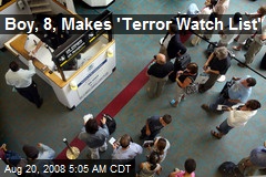 Boy, 8, Makes 'Terror Watch List'