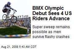BMX Olympic Debut Sees 4 US Riders Advance