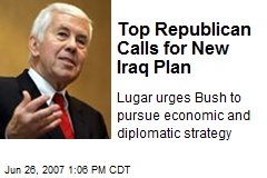 Top Republican Calls for New Iraq Plan