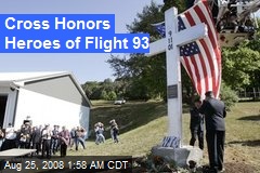 Cross Honors Heroes of Flight 93