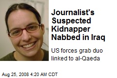 Journalist's Suspected Kidnapper Nabbed in Iraq