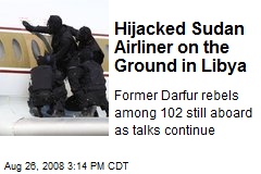 Hijacked Sudan Airliner on the Ground in Libya