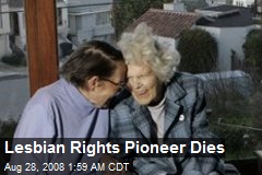 Lesbian Rights Pioneer Dies