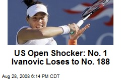US Open Shocker: No. 1 Ivanovic Loses to No. 188