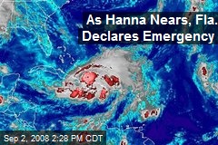 As Hanna Nears, Fla. Declares Emergency