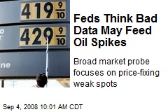 Feds Think Bad Data May Feed Oil Spikes