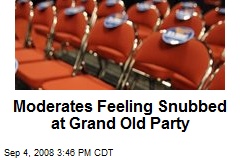 Moderates Feeling Snubbed at Grand Old Party