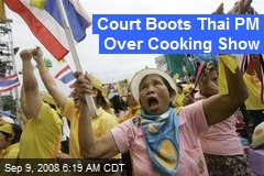 Court Boots Thai PM Over Cooking Show