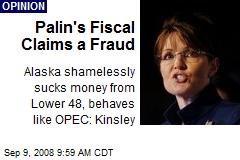 Palin's Fiscal Claims a Fraud