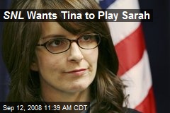 SNL Wants Tina to Play Sarah