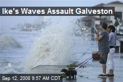 Ike's Waves Assault Galveston