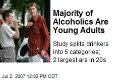 Majority of Alcoholics Are Young Adults