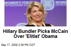Hillary Bundler Picks McCain Over 'Elitist' Obama