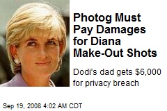 Photog Must Pay Damages for Diana Make-Out Shots