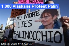 1,000 Alaskans Protest Palin