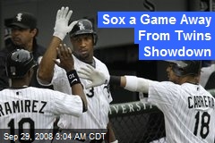 Sox a Game Away From Twins Showdown