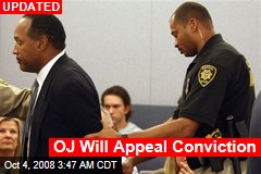 OJ Will Appeal Conviction