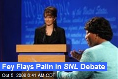 Fey Flays Palin in SNL Debate