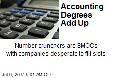 Accounting Degrees Add Up