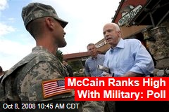 McCain Ranks High With Military: Poll