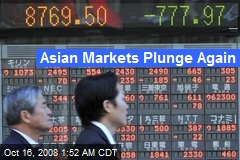 Asian Markets Plunge Again