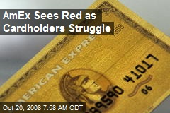 AmEx Sees Red as Cardholders Struggle