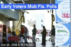 Early Voters Mob Fla. Polls