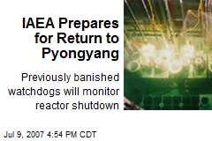 IAEA Prepares for Return to Pyongyang