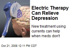 Electric Therapy Can Relieve Depression