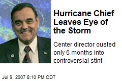 Hurricane Chief Leaves Eye of the Storm