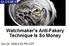 Watchmaker's Anti-Fakery Technique Is So Money